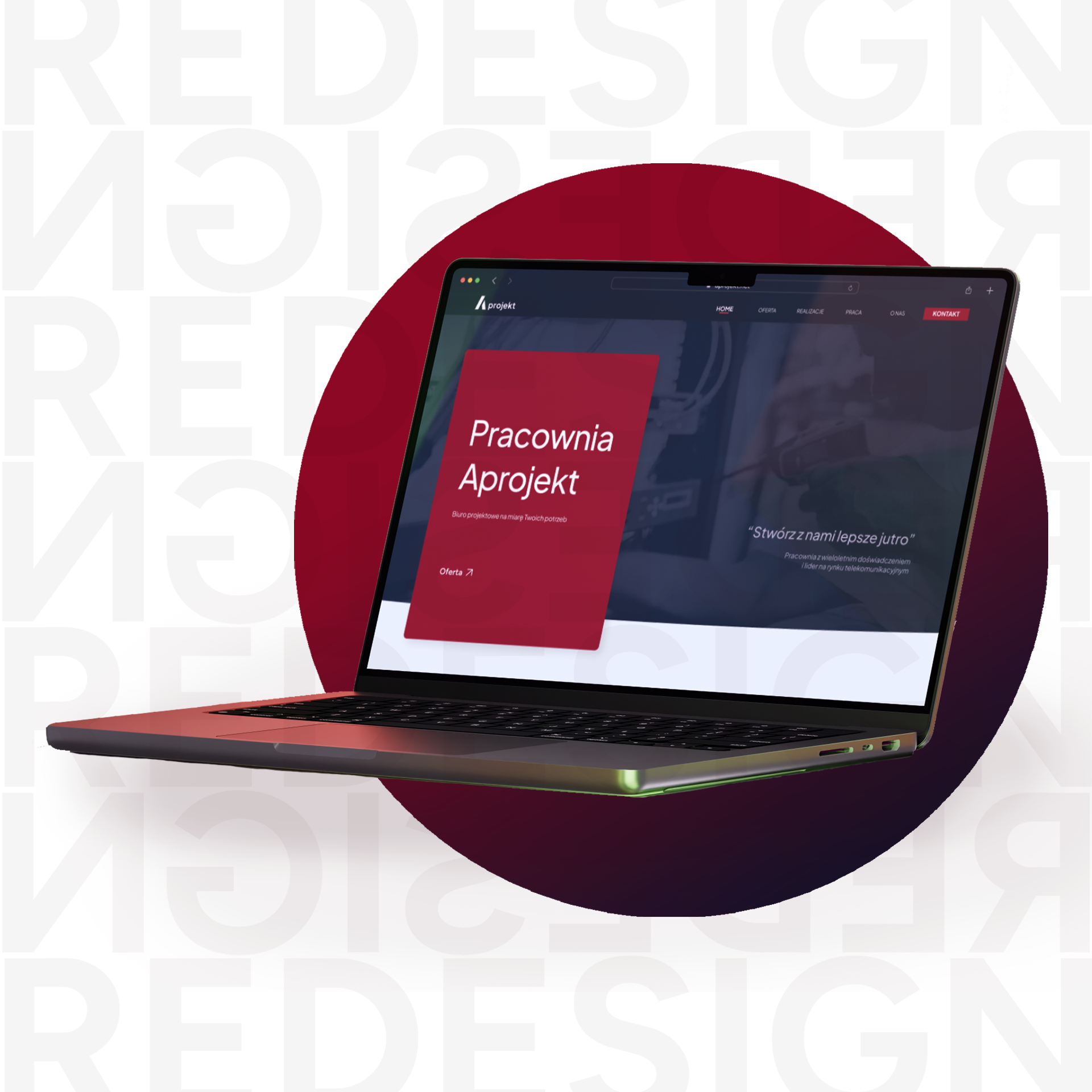 Open in Behance - AProjekt Website Redesign Open in Behance - AProjekt Website Redesign